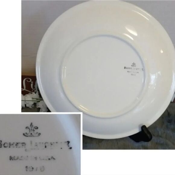 Homer Laughlin Vintage 1979 Yellow Flowers Set of 2 Dinner Plates - Picture 6 of 12